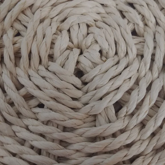 Round Raffia Crossbody Bag - Picture 2 of 3